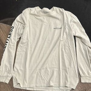 Talentless men’s cream long sleeve T shirt